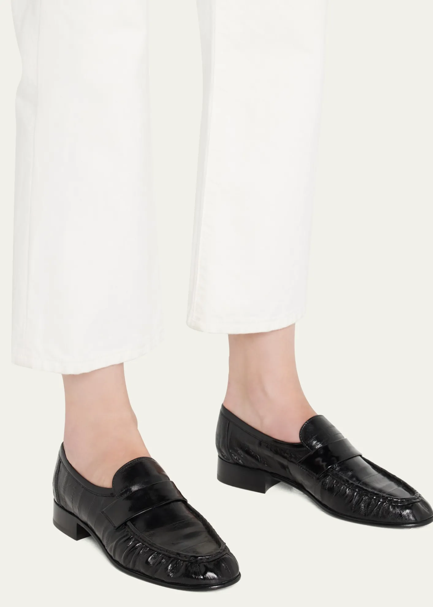 THE ROWSoft Leather Flat Loafers