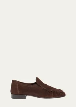 THE ROWSoft Moccasin Two Suede Loafers
