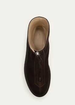 THE ROWSuede Zip Moto Booties