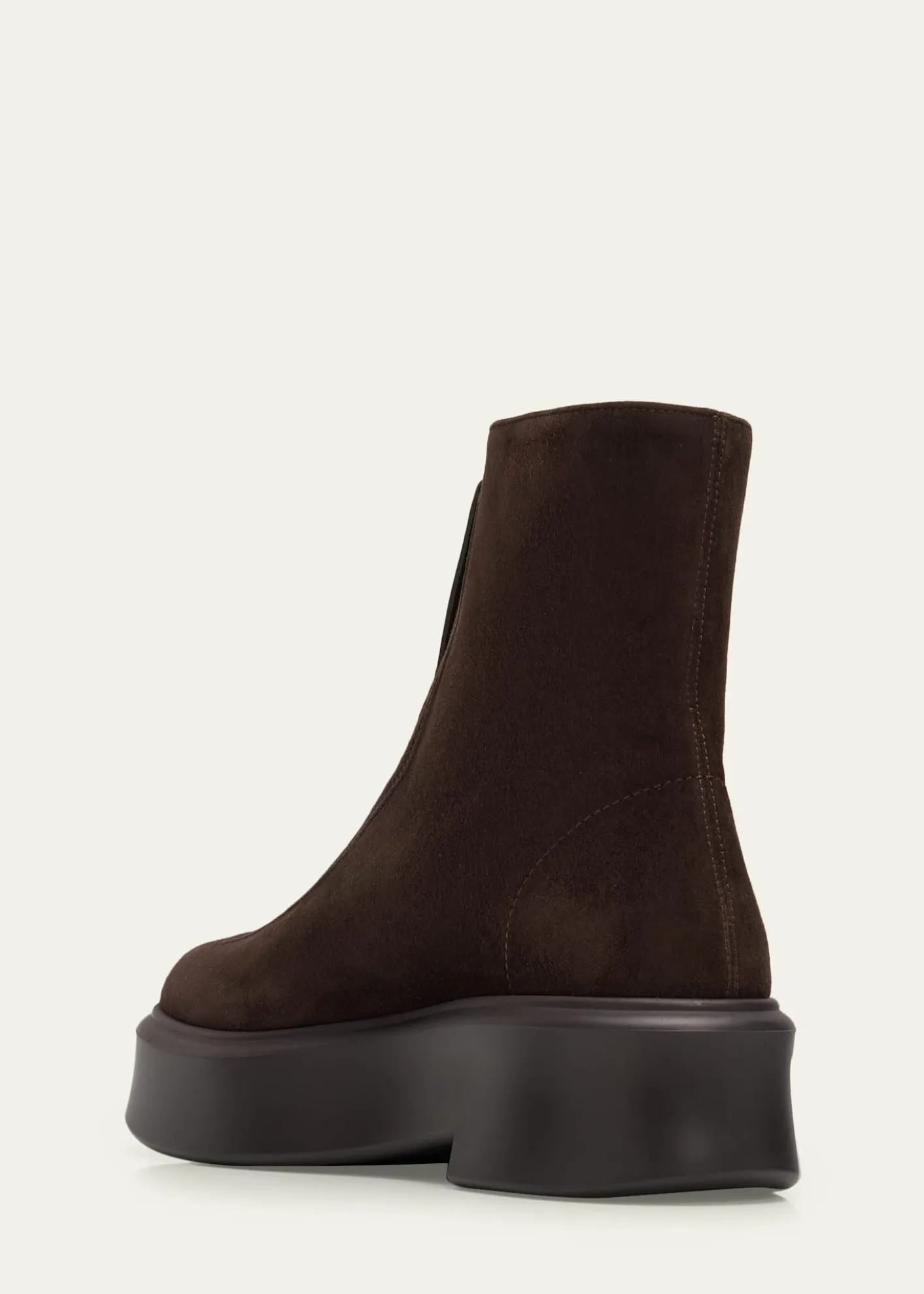 THE ROWSuede Zip Moto Booties