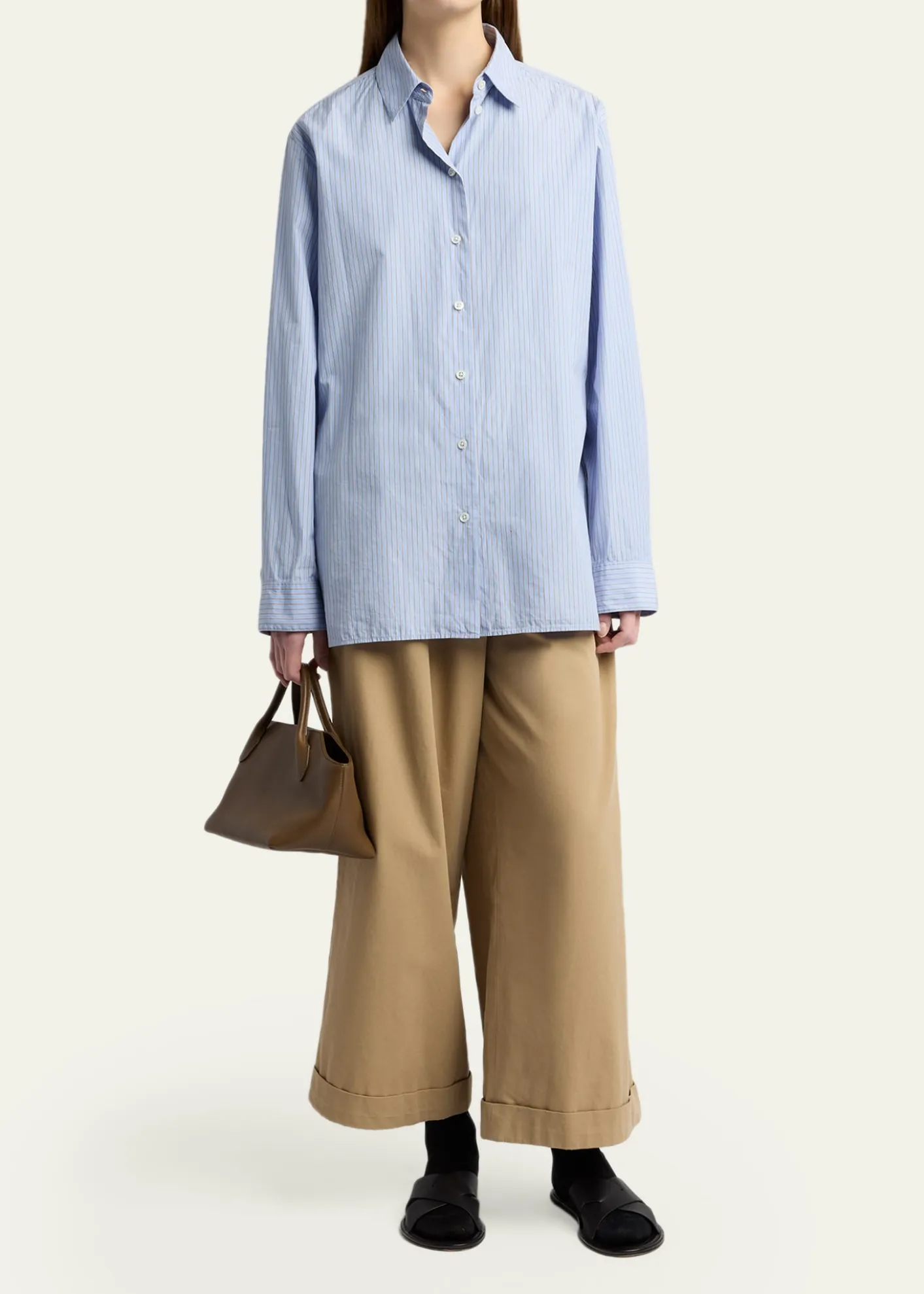 THE ROWTerrasse Top-Handle Bag in Leather