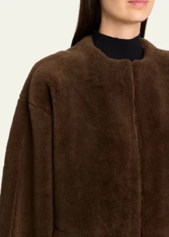 THE ROWValorin Lamb Shearling Collarless Jacket
