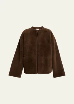 THE ROWValorin Lamb Shearling Collarless Jacket