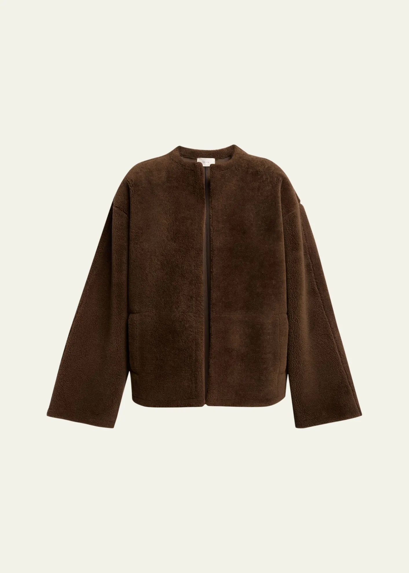 THE ROWValorin Lamb Shearling Collarless Jacket