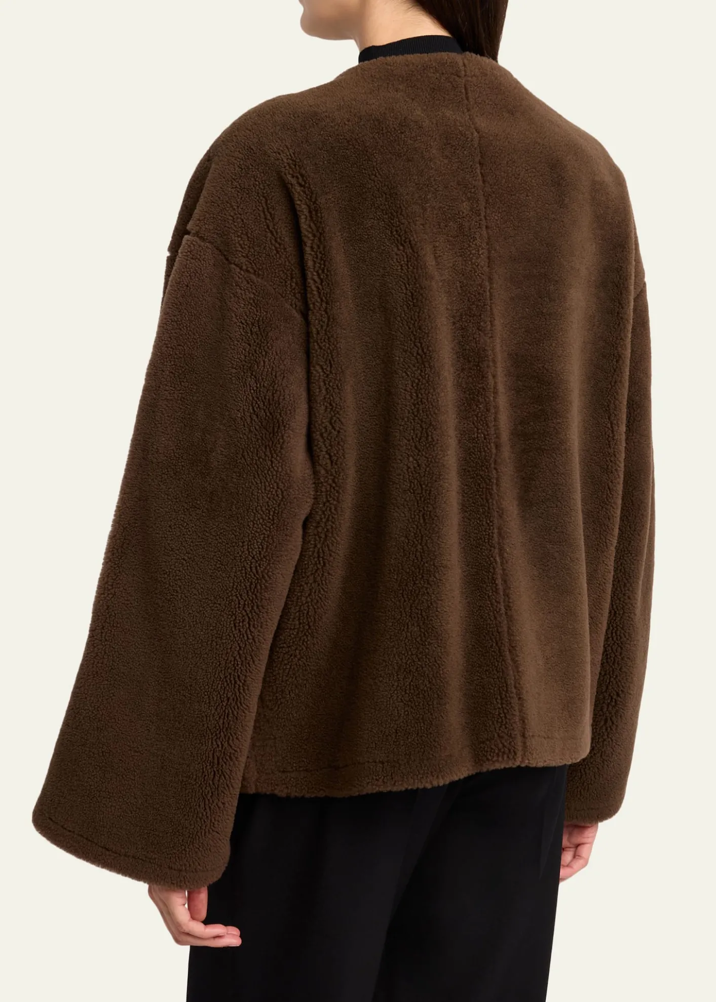 THE ROWValorin Lamb Shearling Collarless Jacket