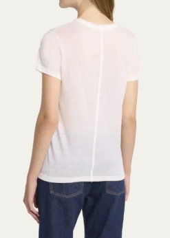 THE ROWWesler Heathered Cashmere Short-Sleeve T-Shirt