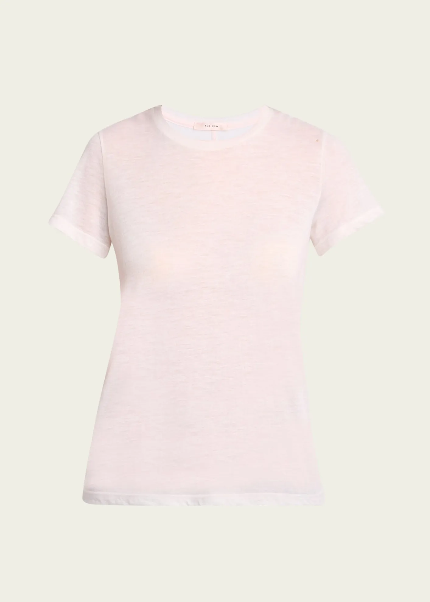 THE ROWWesler Heathered Cashmere Short-Sleeve T-Shirt