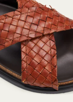 THE ROWWoven Leather Buckle Sandals