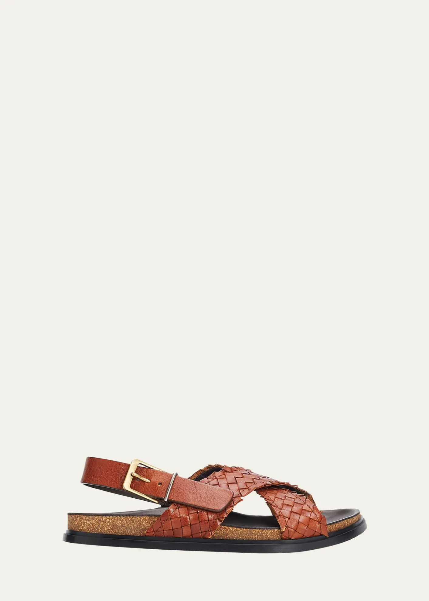THE ROWWoven Leather Buckle Sandals