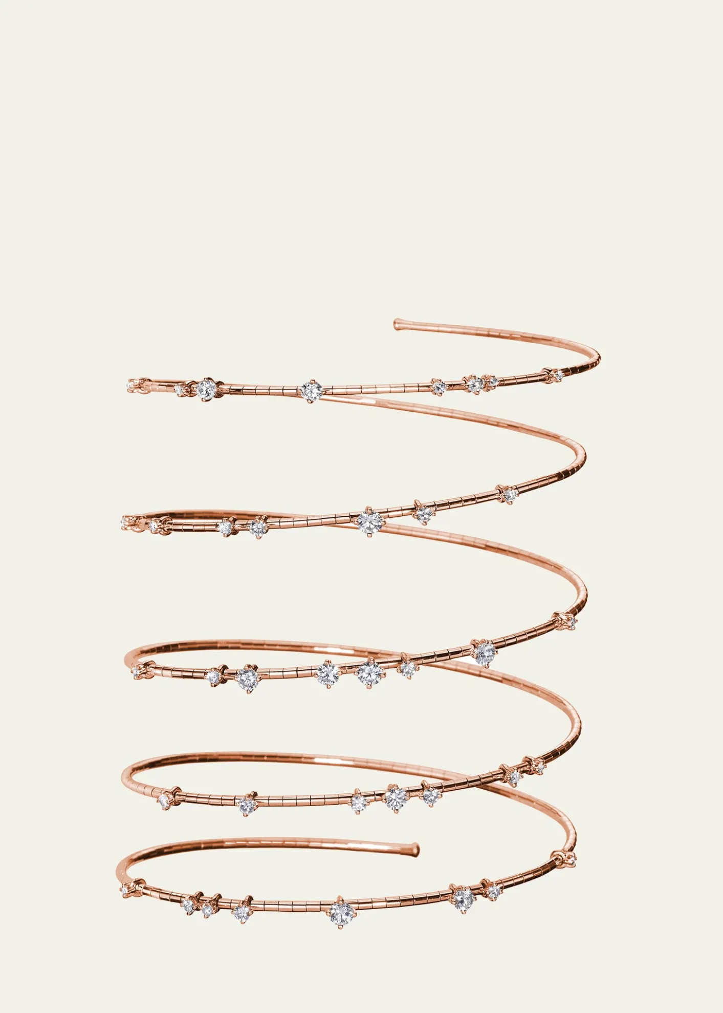 THIS ITEM IS NOT AVAILABLE.Mattia Cielo18K Rose Gold Diamond 5 Row Wrap Bracelet