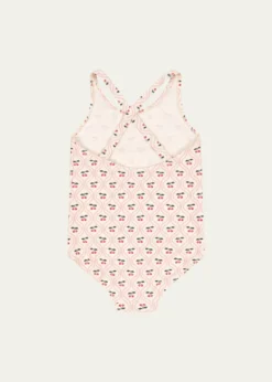 THIS ITEM IS NOT AVAILABLE.Konges SlojdGirl's Merle Cherry-Print One-Piece Swimsuit, Size 9M-10