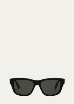 THIS ITEM IS NOT AVAILABLE.CelineLogo Monochrome Rectangle Acetate Sunglasses