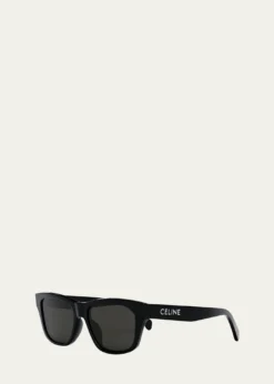 THIS ITEM IS NOT AVAILABLE.CelineLogo Monochrome Rectangle Acetate Sunglasses