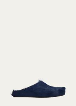 THIS ITEM IS NOT AVAILABLE.MarniMen's Fussbett Calf Hair Sabot Mules