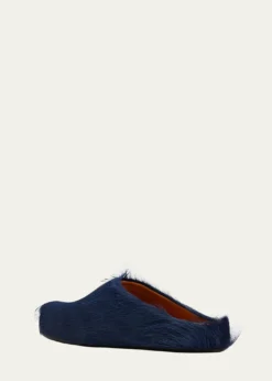 THIS ITEM IS NOT AVAILABLE.MarniMen's Fussbett Calf Hair Sabot Mules