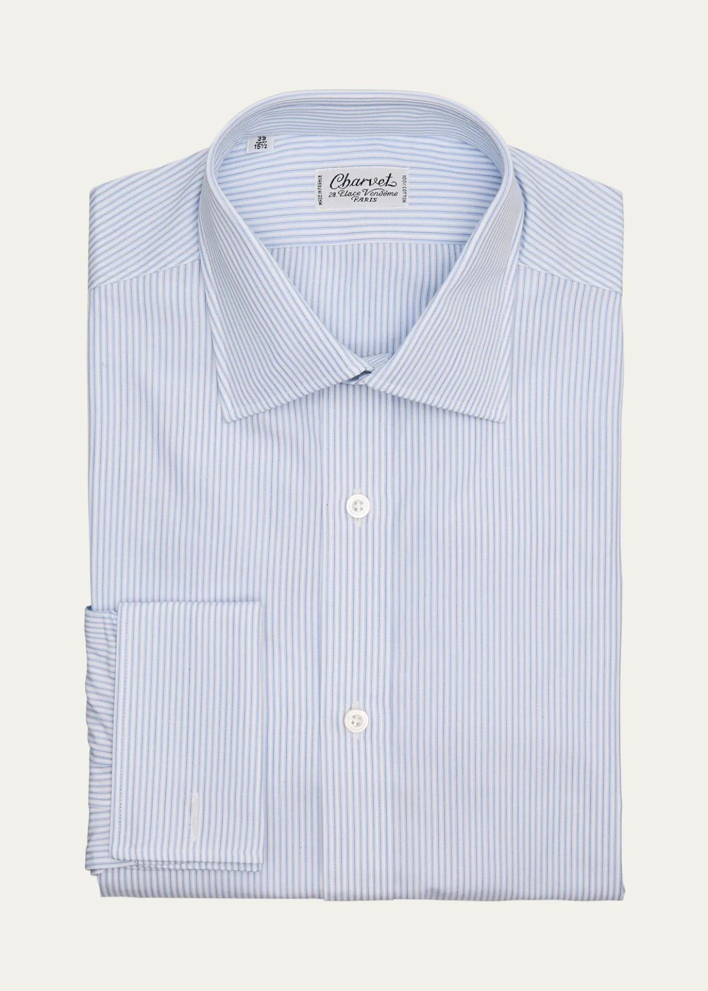 THIS ITEM IS NOT AVAILABLE.CharvetMen's Cotton Thin Stripe Dress Shirt