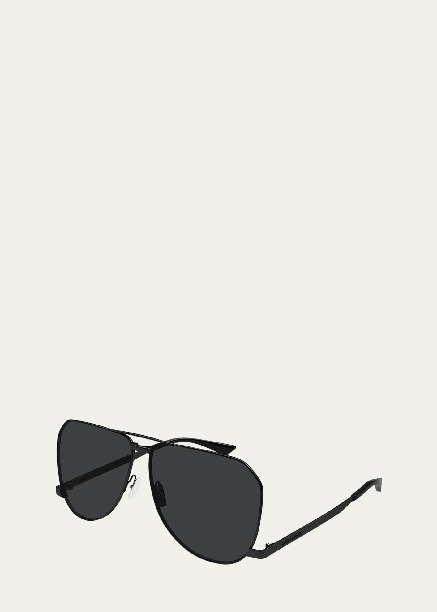 THIS ITEM IS NOT AVAILABLE.Saint LaurentMen's SL 690 Dust Metal Aviator Sunglasses
