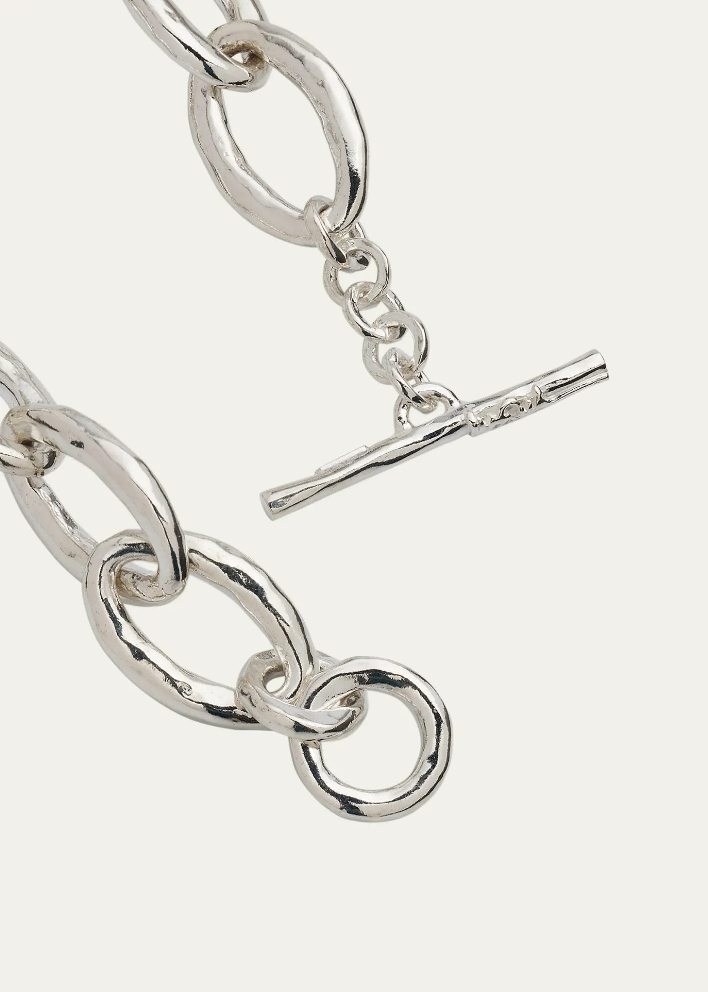 THIS ITEM IS NOT AVAILABLE.IppolitaMini Hammered Bastille Link Bracelet in Sterling Silver