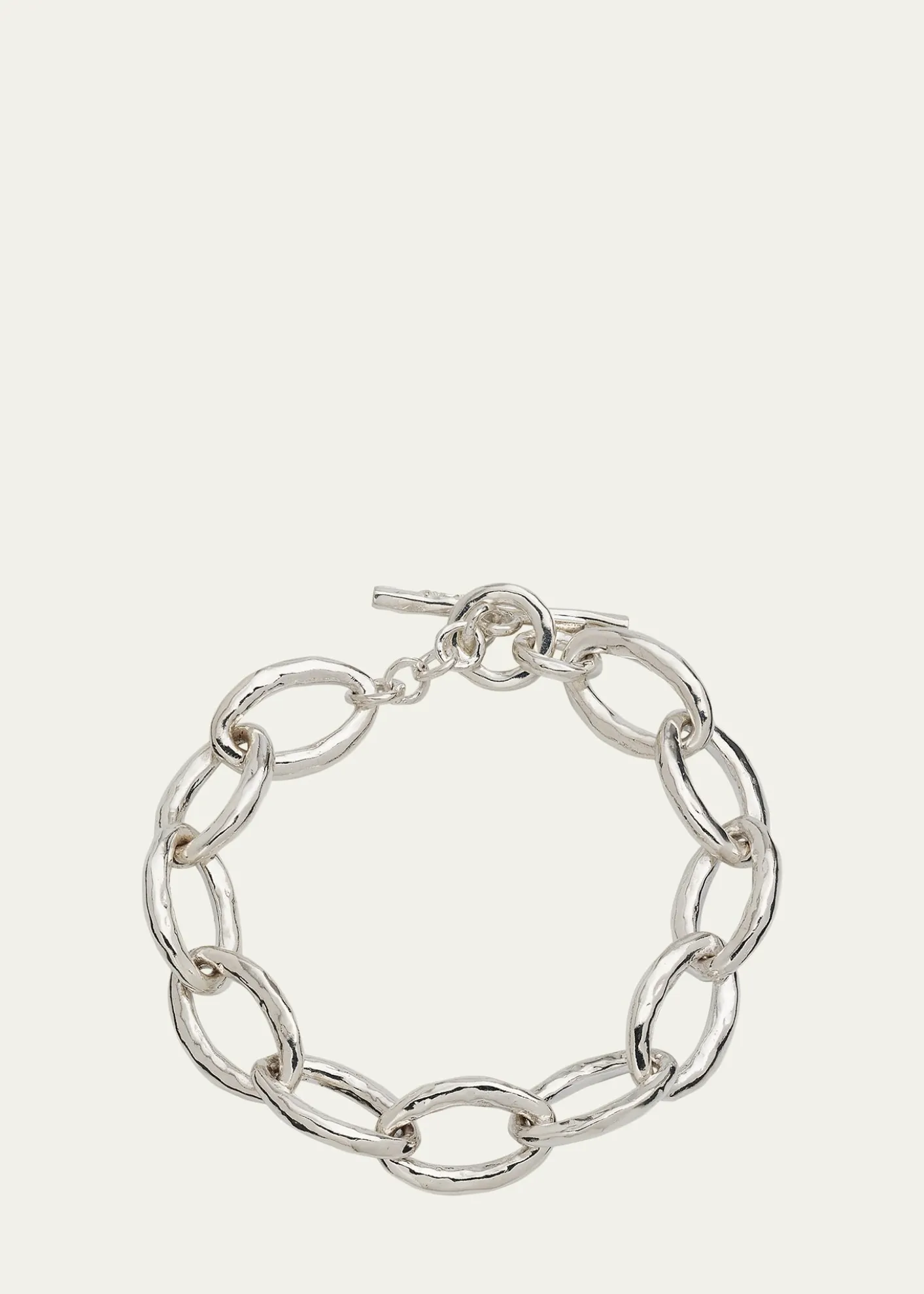 THIS ITEM IS NOT AVAILABLE.IppolitaMini Hammered Bastille Link Bracelet in Sterling Silver