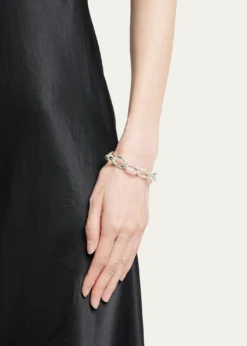 THIS ITEM IS NOT AVAILABLE.IppolitaMini Hammered Bastille Link Bracelet in Sterling Silver