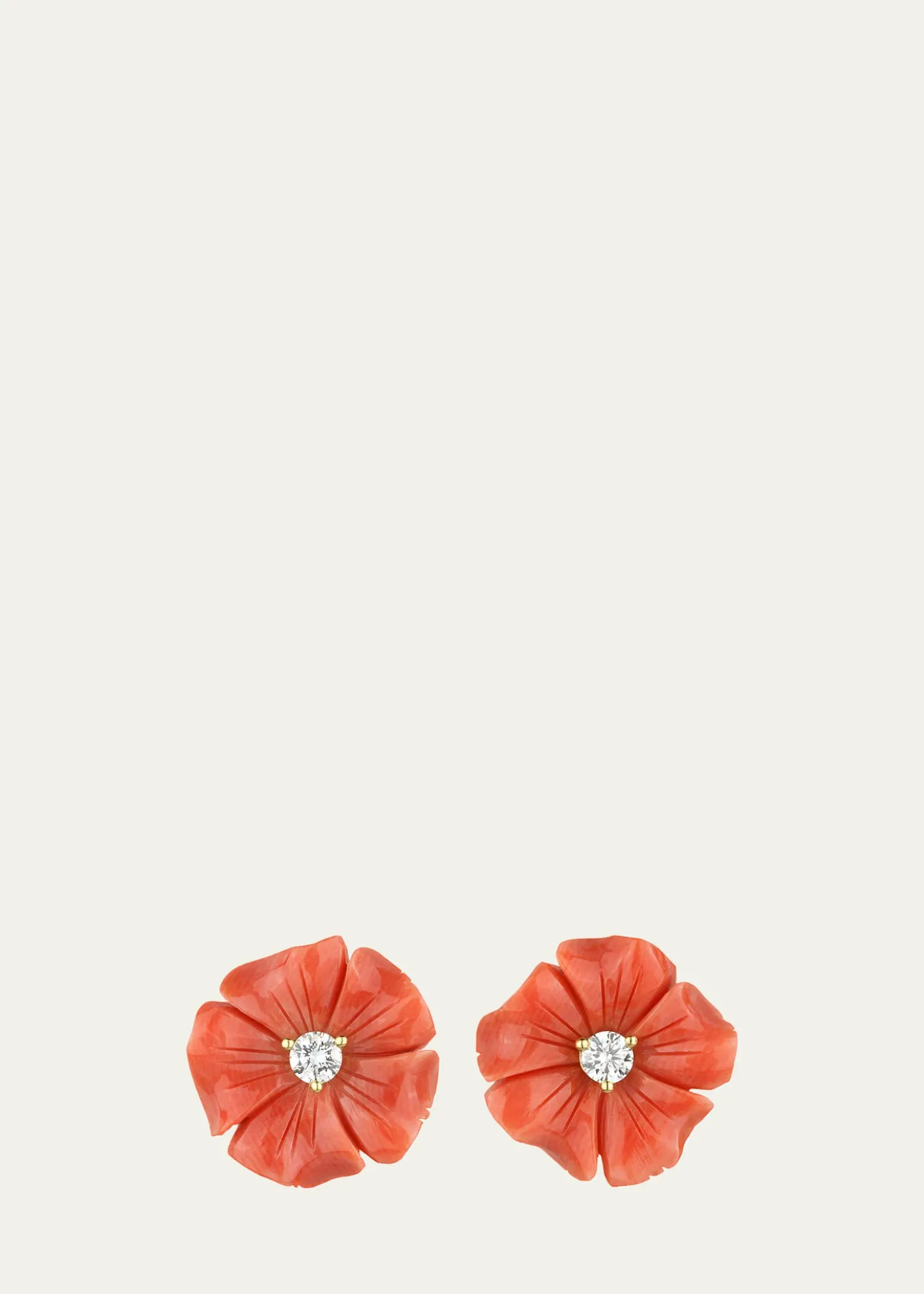 THIS ITEM IS NOT AVAILABLE.Paul MorelliCoral Posy Stud Earrings with Diamonds