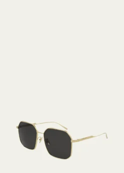THIS ITEM IS NOT AVAILABLE.Bottega VenetaGeometric Metal Sunglasses