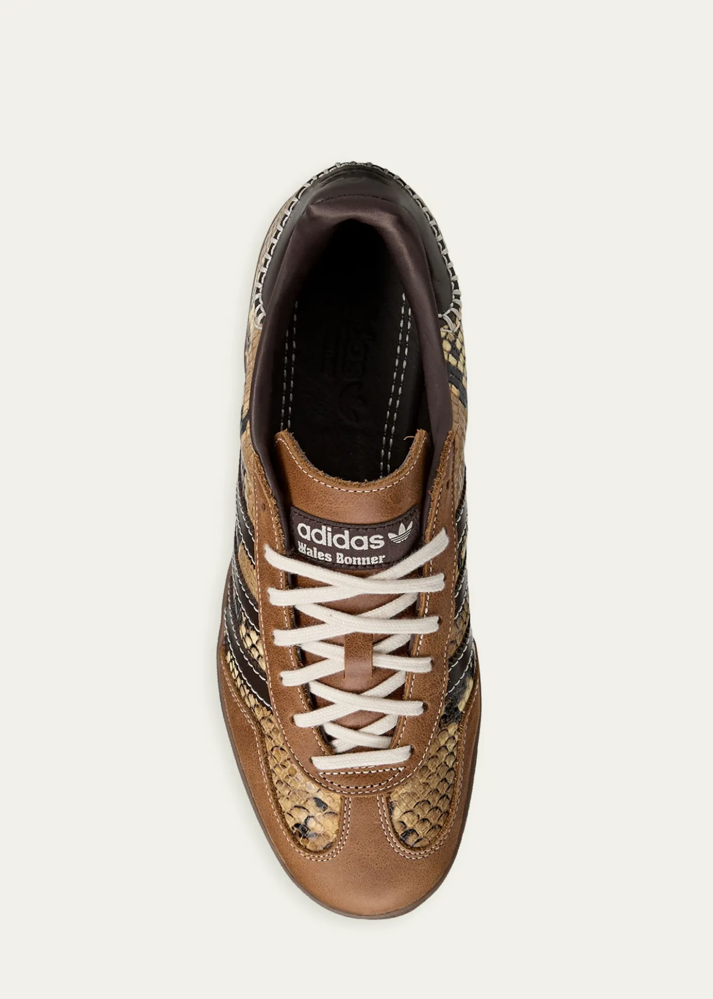 THIS ITEM IS NOT AVAILABLE.Adidasx Wales Bonner Men's Gazelle Snake-Effect Leather Sneakers