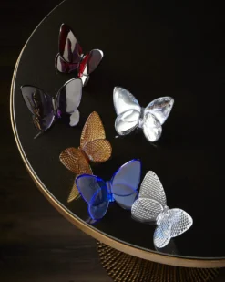 THIS ITEM IS NOT AVAILABLE.Baccarat2.6" Lucky Crystal 20K Gold Diamant Butterfly