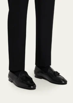 THIS ITEM IS NOT AVAILABLE.BallyMen's Parthan Kiltie Buffalo Leather Tassel Loafers