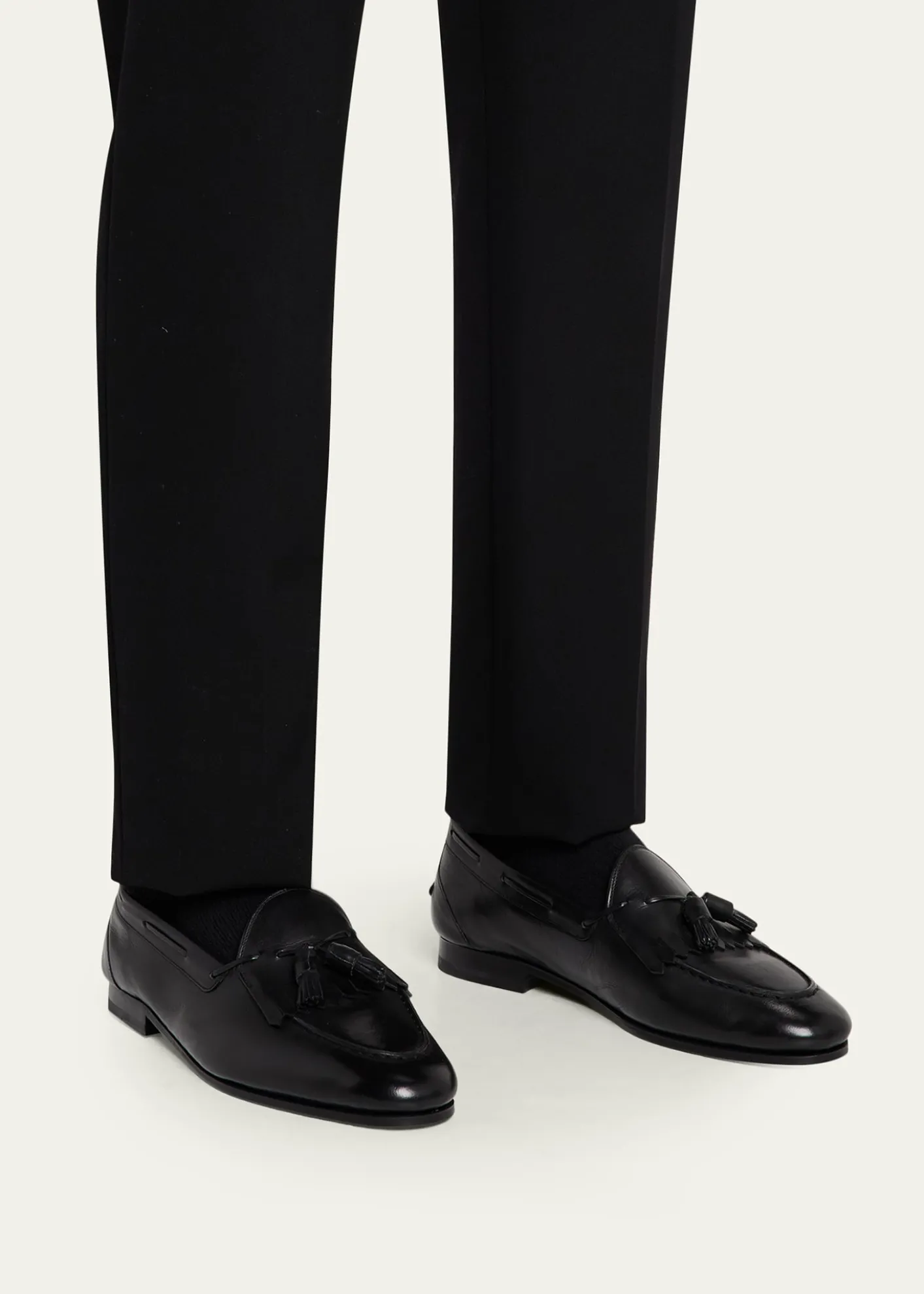 THIS ITEM IS NOT AVAILABLE.BallyMen's Parthan Kiltie Buffalo Leather Tassel Loafers