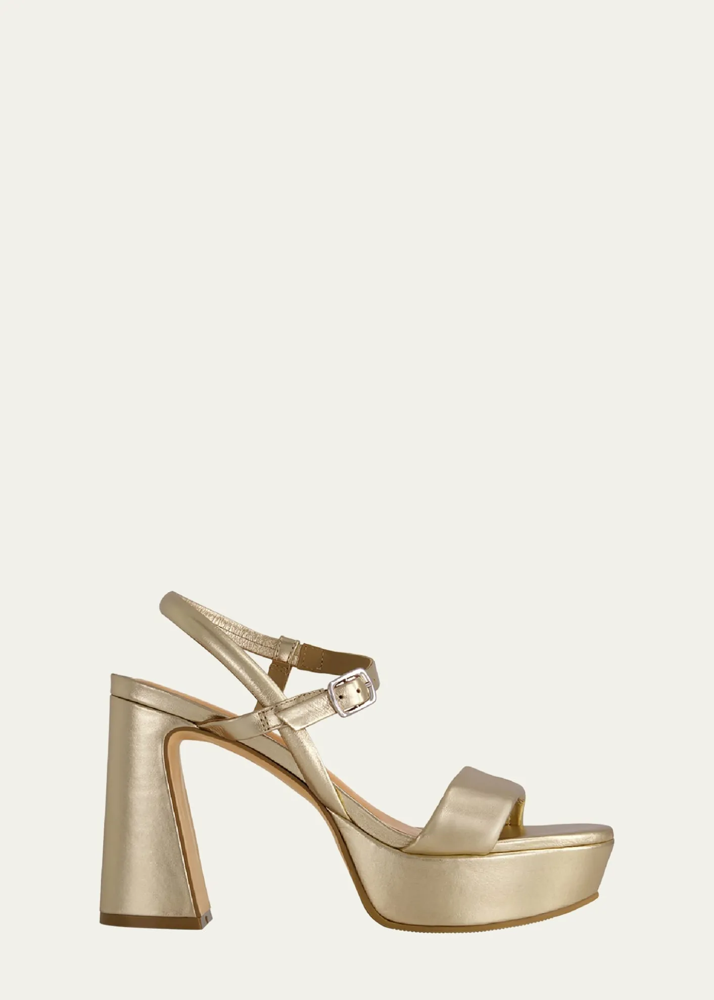 THIS ITEM IS NOT AVAILABLE.BernardoMetallic Ankle-Strap Platform Sandals