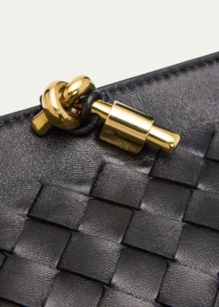 THIS ITEM IS NOT AVAILABLE.Bottega VenetaAndiamo Knot-Embellished Leather Clutch Bag