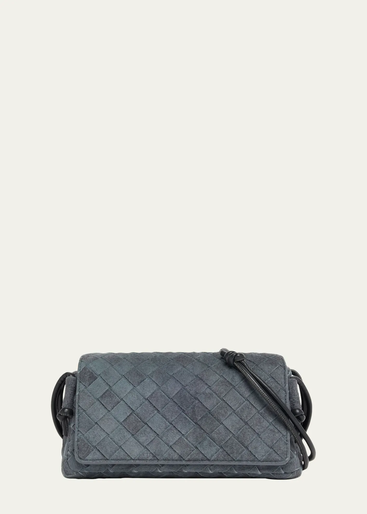 THIS ITEM IS NOT AVAILABLE.Bottega VenetaNotturno Suede Crossbody Pouch Bag