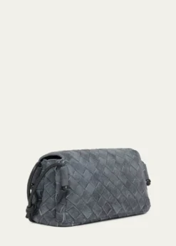 THIS ITEM IS NOT AVAILABLE.Bottega VenetaNotturno Suede Crossbody Pouch Bag