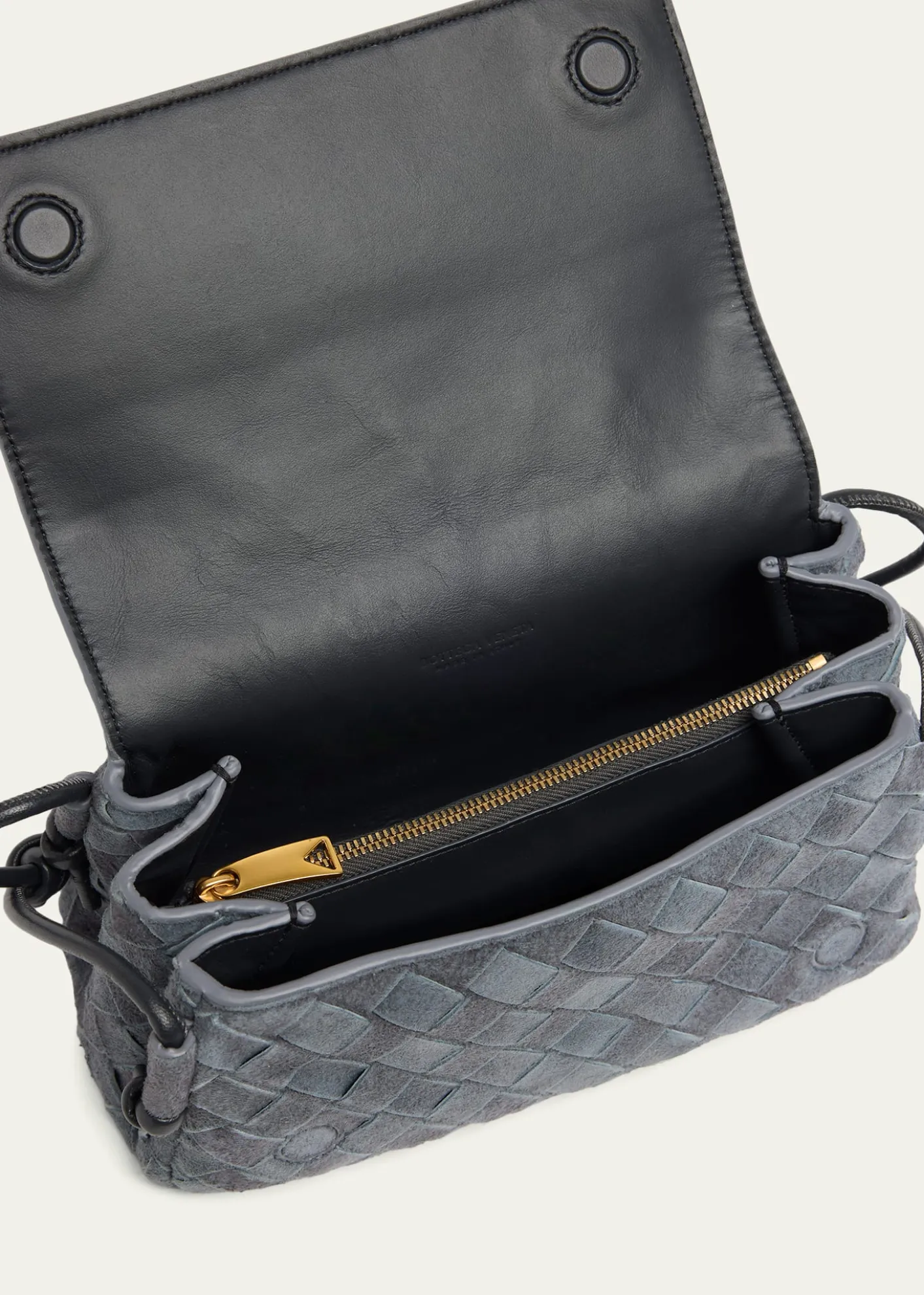THIS ITEM IS NOT AVAILABLE.Bottega VenetaNotturno Suede Crossbody Pouch Bag