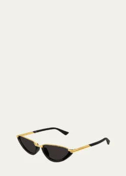 THIS ITEM IS NOT AVAILABLE.Bottega VenetaRecycled Acetate and Metal Cat-Eye Sunglasses