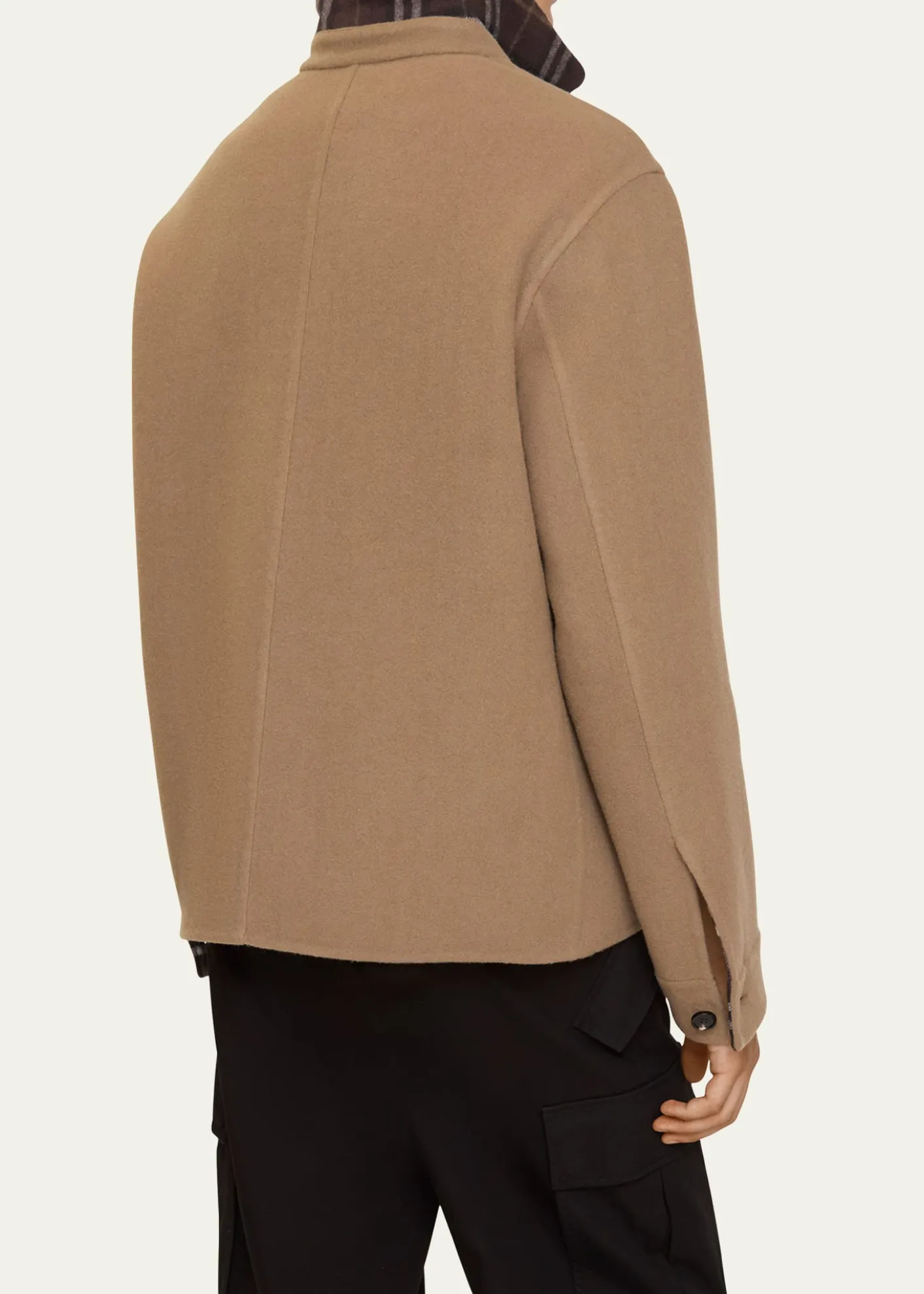 THIS ITEM IS NOT AVAILABLE.BurberryMen's Wool EKD-Pocket Overshirt