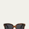 THIS ITEM IS NOT AVAILABLE.Celine3 Dots Havana Acetate Square Sunglasses