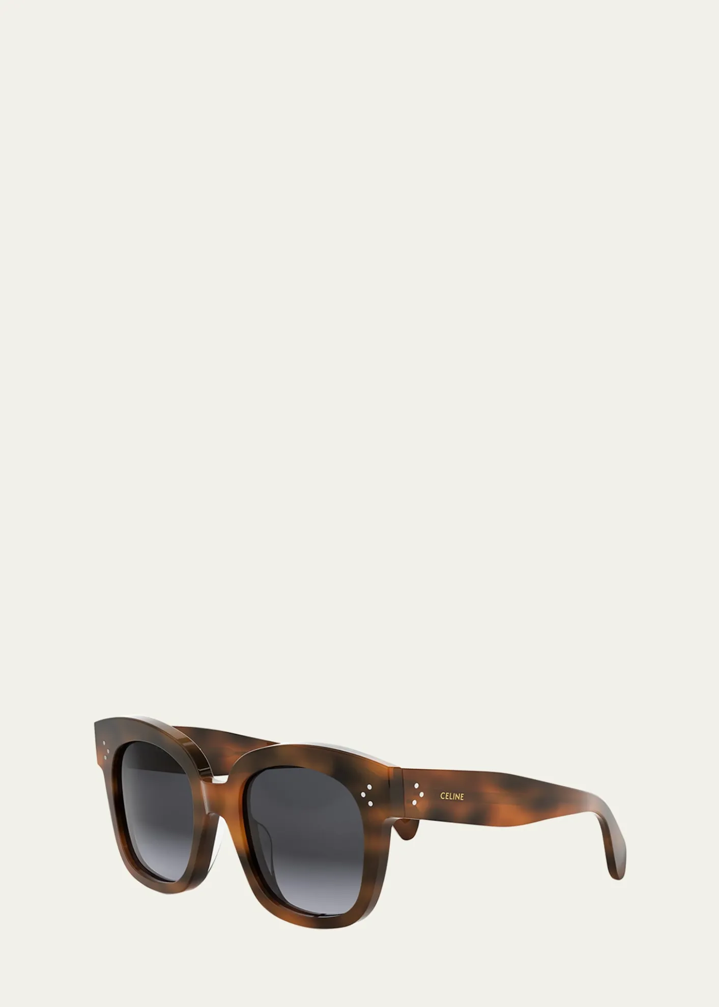 THIS ITEM IS NOT AVAILABLE.Celine3 Dots Havana Acetate Square Sunglasses