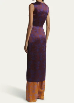 THIS ITEM IS NOT AVAILABLE.Dries Van NotenRomina Floral Drawstring Sleeveless Coat