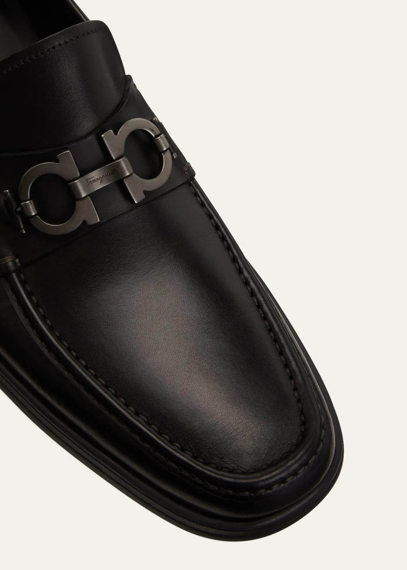 THIS ITEM IS NOT AVAILABLE.FerragamoMen's David Leather Lug-Sole Loafers