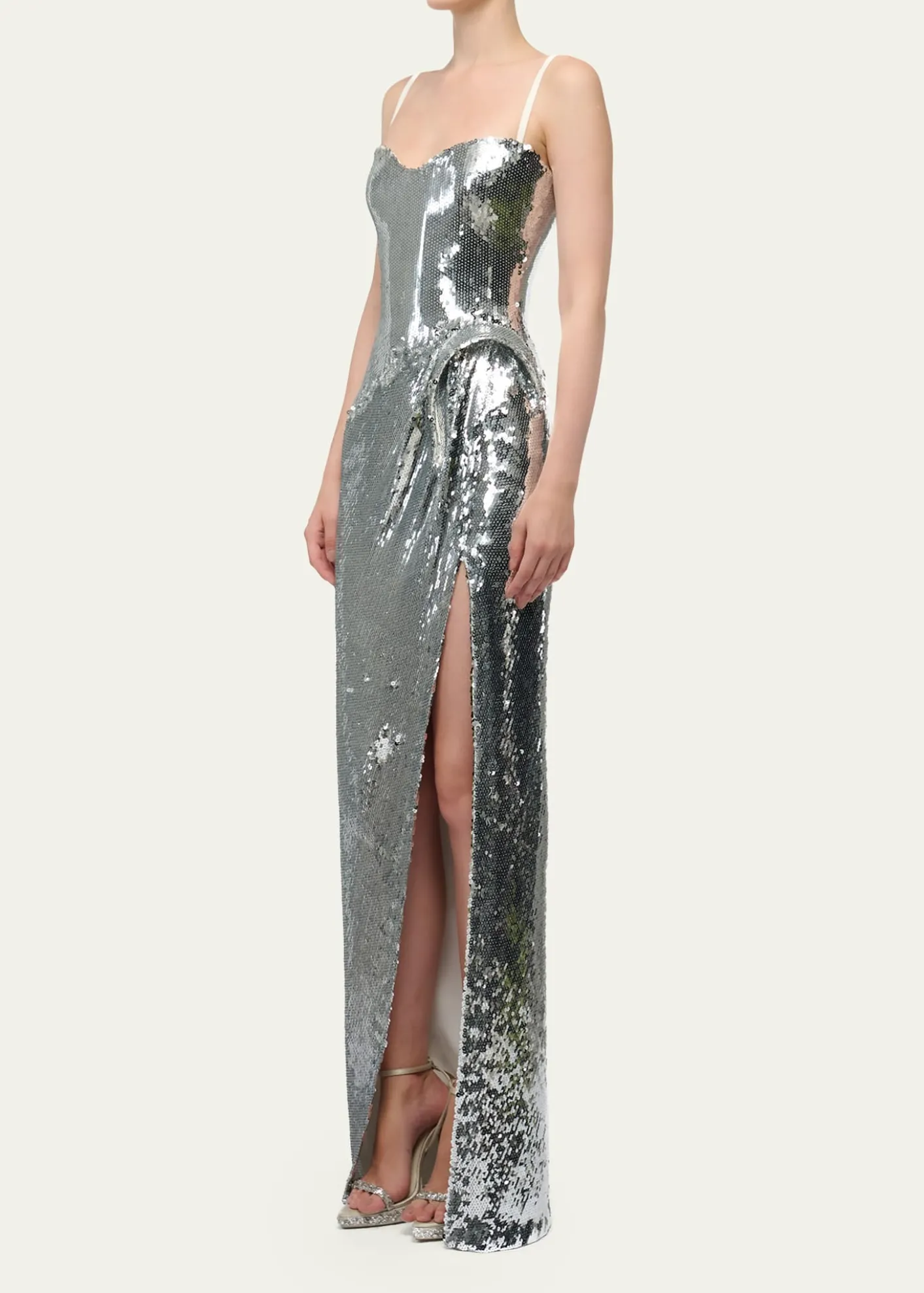 THIS ITEM IS NOT AVAILABLE.Gaurav GuptaCeleste Strapless Sequined Sculptural Gown