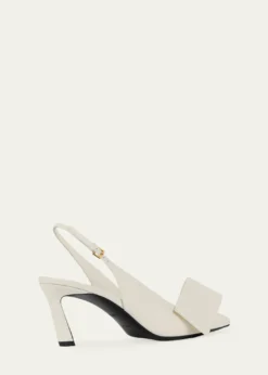 THIS ITEM IS NOT AVAILABLE.Givenchy65mm Twist Leather Slingback Pumps