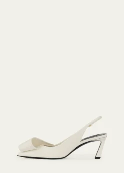 THIS ITEM IS NOT AVAILABLE.Givenchy65mm Twist Leather Slingback Pumps