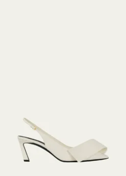 THIS ITEM IS NOT AVAILABLE.Givenchy65mm Twist Leather Slingback Pumps
