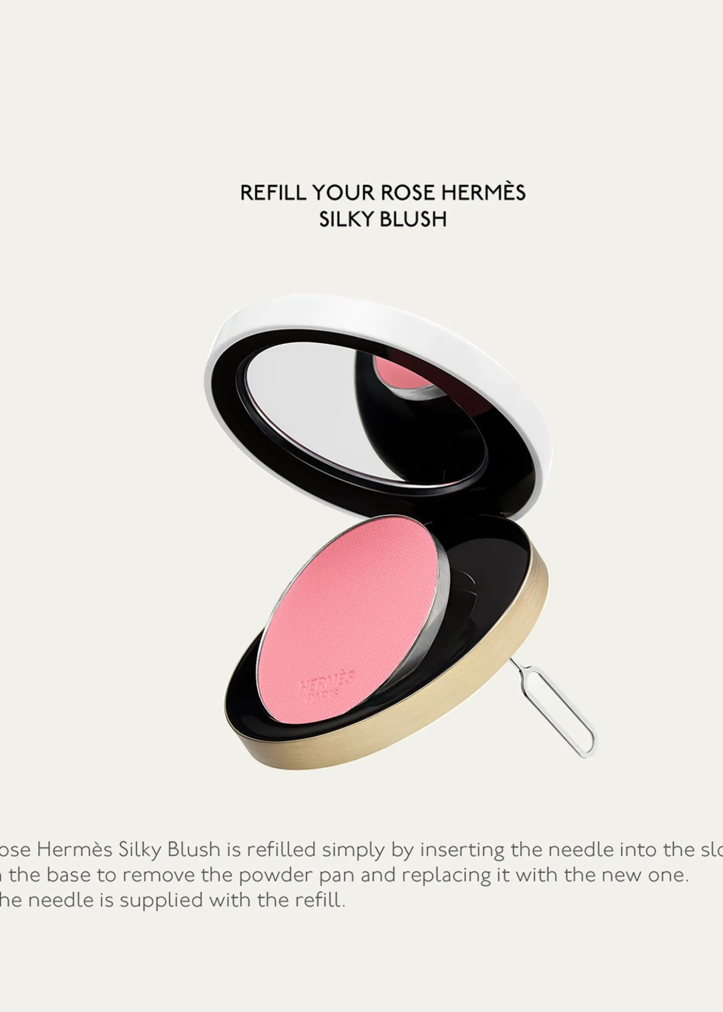 THIS ITEM IS NOT AVAILABLE.HermesRose Hermes Silky Blush Powder