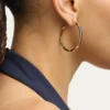 THIS ITEM IS NOT AVAILABLE.Jan LeslieInside Out Gemstone Hoop Earrings