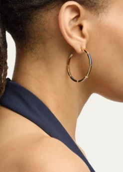 THIS ITEM IS NOT AVAILABLE.Jan LeslieInside Out Gemstone Hoop Earrings