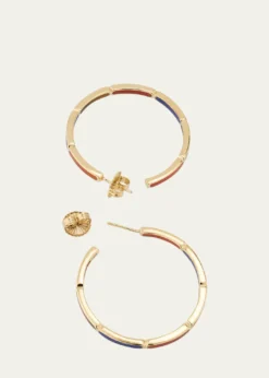THIS ITEM IS NOT AVAILABLE.Jan LeslieInside Out Gemstone Hoop Earrings
