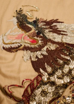 THIS ITEM IS NOT AVAILABLE.Janavi IndiaDragons Legacy Embroidered Cashmere Wrap